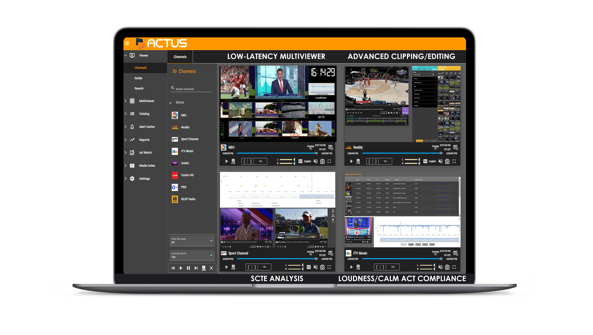V8.5 compliance, multiviewer, SCTE, clipping